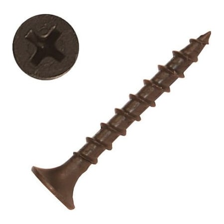 Screw Products Drywall Screw, #6 x 1-1/4 in, Steel, Bugle Head Phillips Drive DW-6114C-50